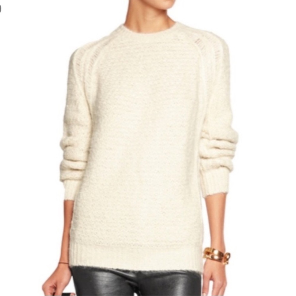 IRO Women's Suri Alpaca-Merino Wool Knit Oversized Crewneck Sweater SZ S/M